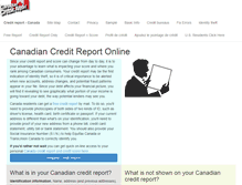Tablet Screenshot of canadian-creditreport.com